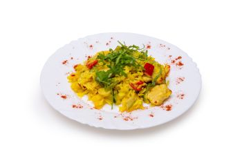 Orez curry si piept de pui