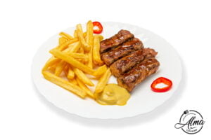 Mici cu cartofi pai si mustar